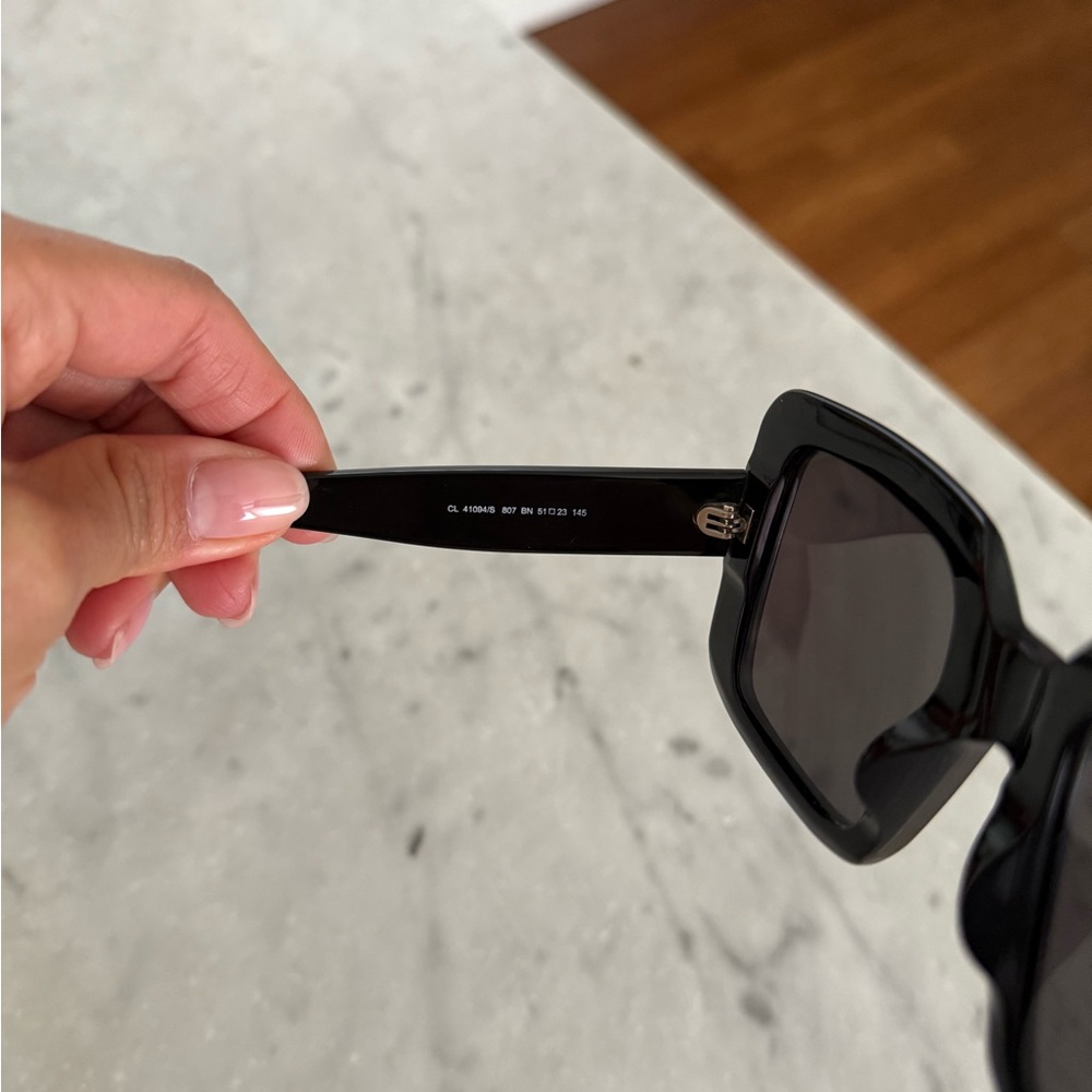 Celine Chic Black Square Oversized Sunglasses - image 5